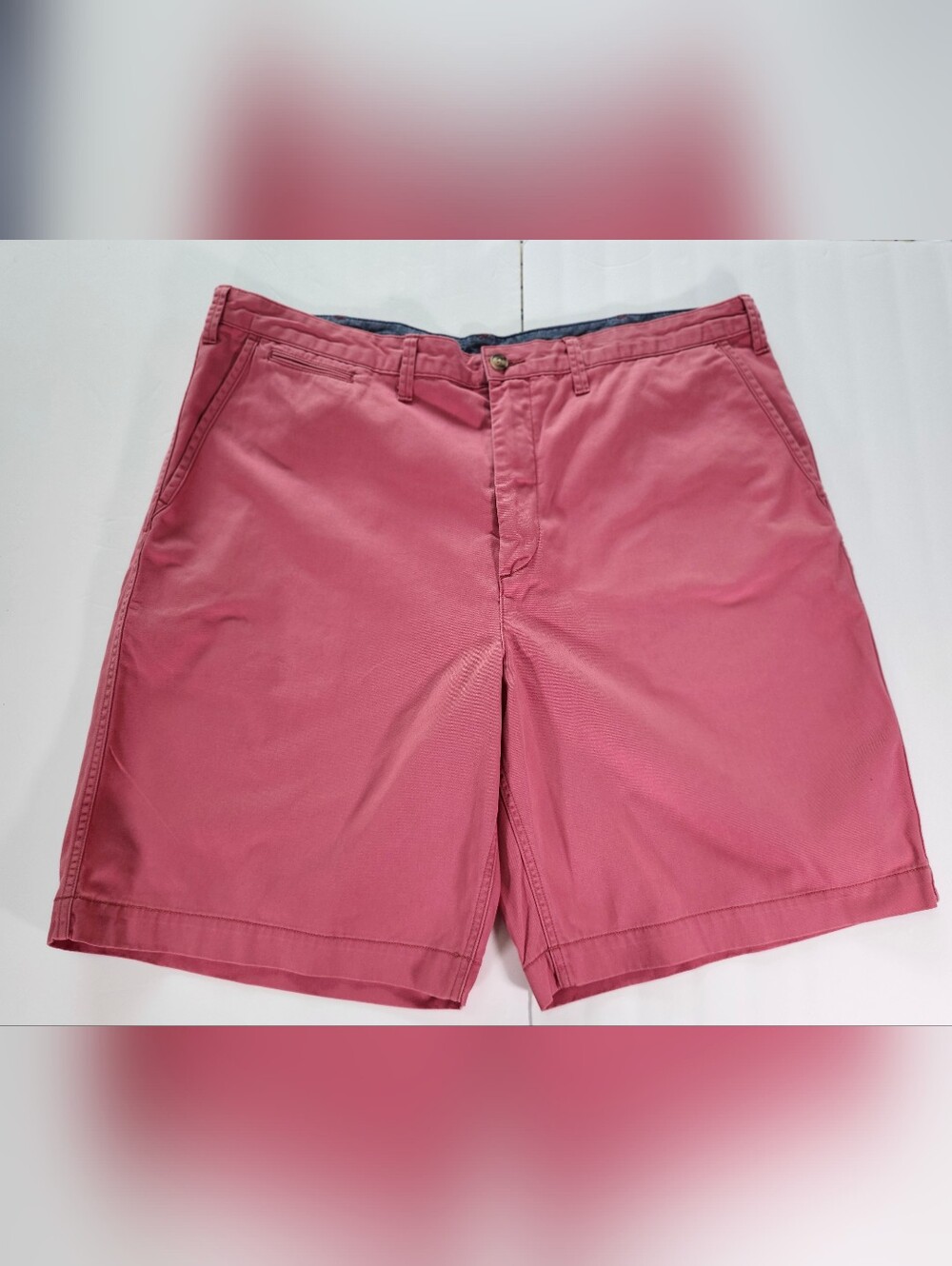 Polo Ralph Lauren Rose Pink Mauve Relaxed Fit Flat-Front Chino Shorts Men S 40W